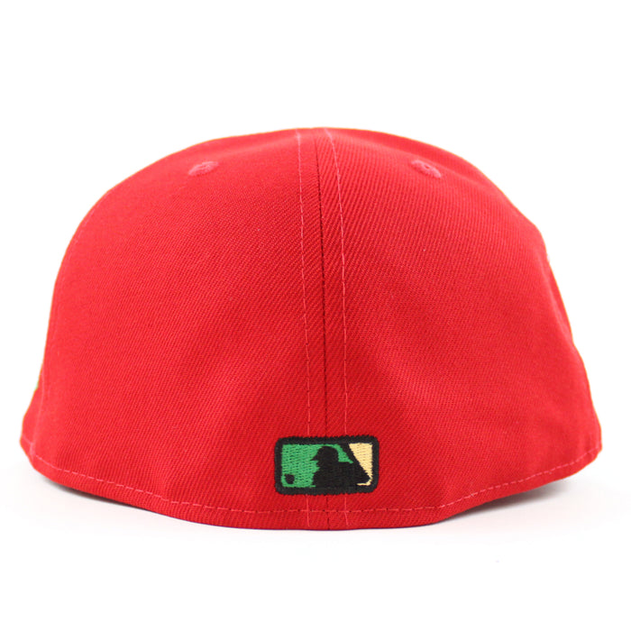 Houston Astros MINUTE MAID PARK New Era 59Fifty Fitted Hat (SCARLET BLACK KELLY GREEN  Under Brim)