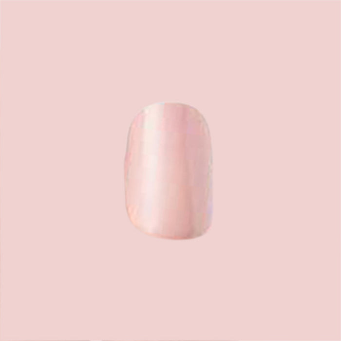Single short squoval false nail in rosy neutral tone from HZ - Press-On | Short | Squoval for classic mani look