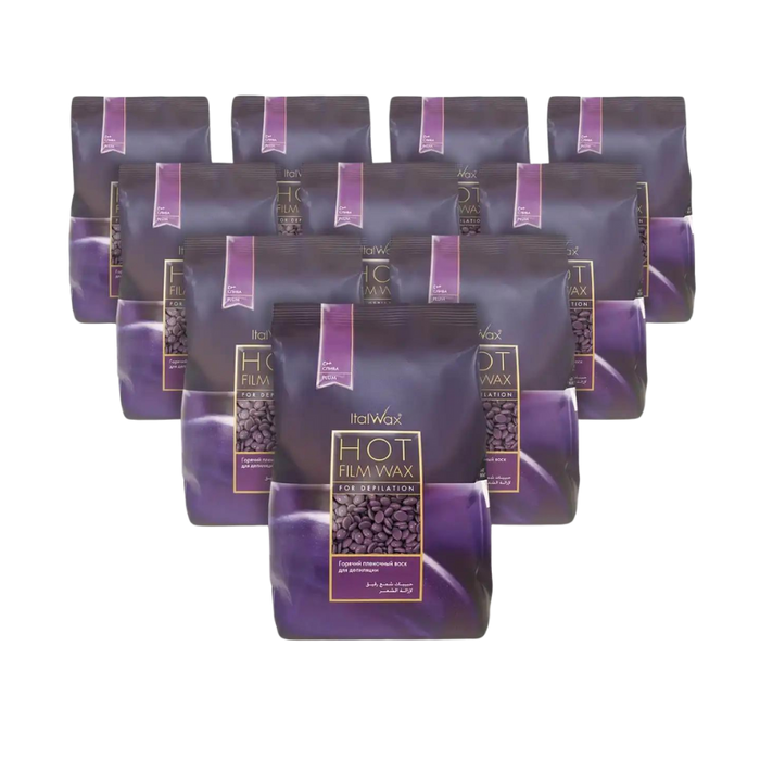 Italwax - Plum Hard Wax, 10 x 1kg