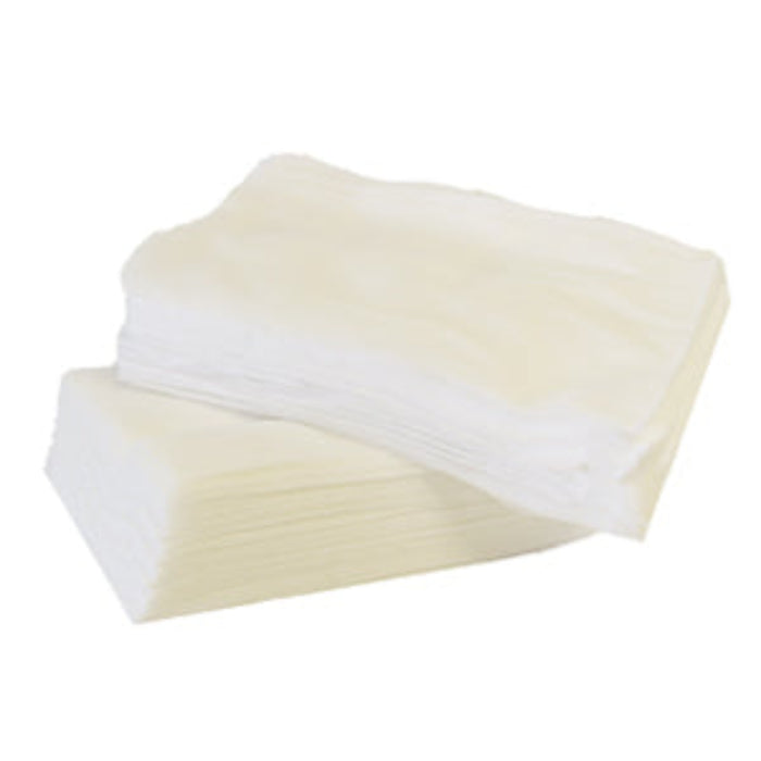 White Lint Free Disposable Towels on a white background