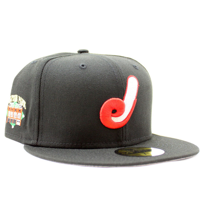 Jacksonville Expos Wolfson Park Stadium New Era 59Fifty Fitted Hat (Glow in the Dark Black Gray Under Brim)