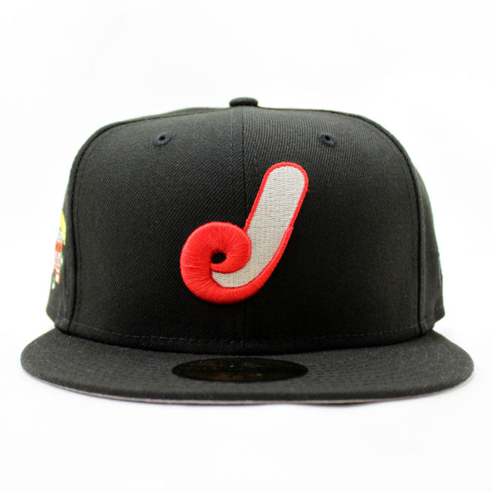 Jacksonville Expos Wolfson Park Stadium New Era 59Fifty Fitted Hat (Glow in the Dark Black Gray Under Brim)