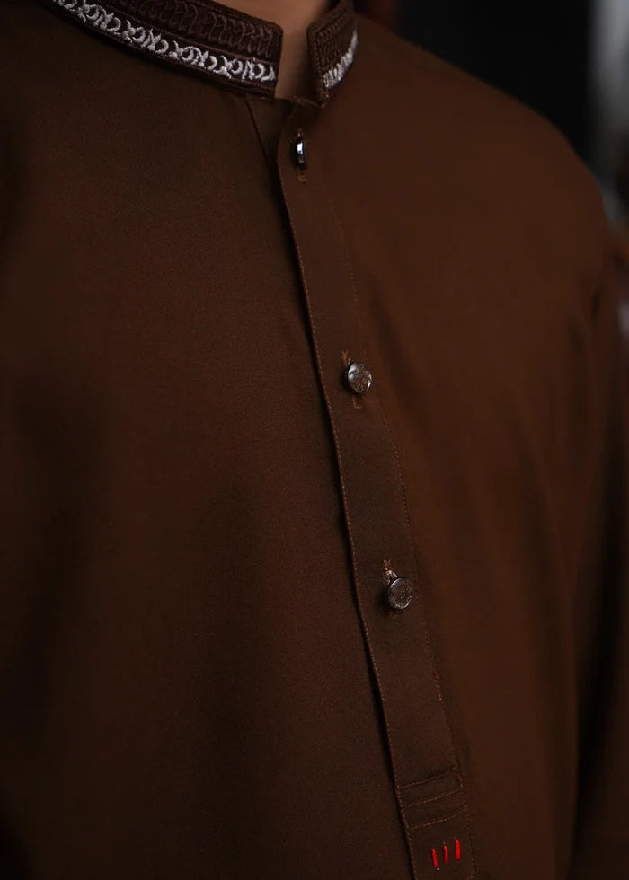 KID'S CARAMEL BROWN KURTA