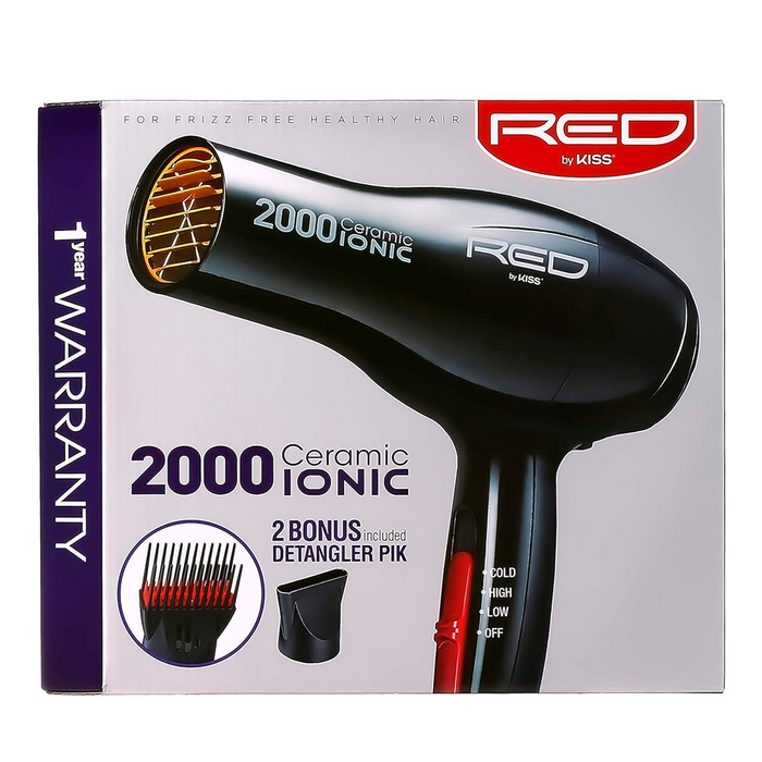 Kiss Red Ceramic 2000 Ionic Upgrade