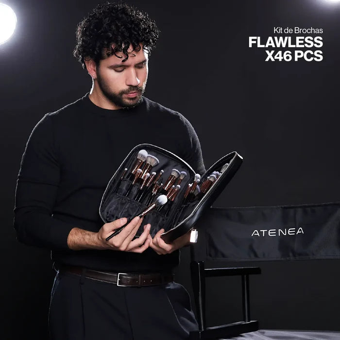 KIT DE BROCHAS DE MAQUILLAJE FLAWLESS X46 PCS