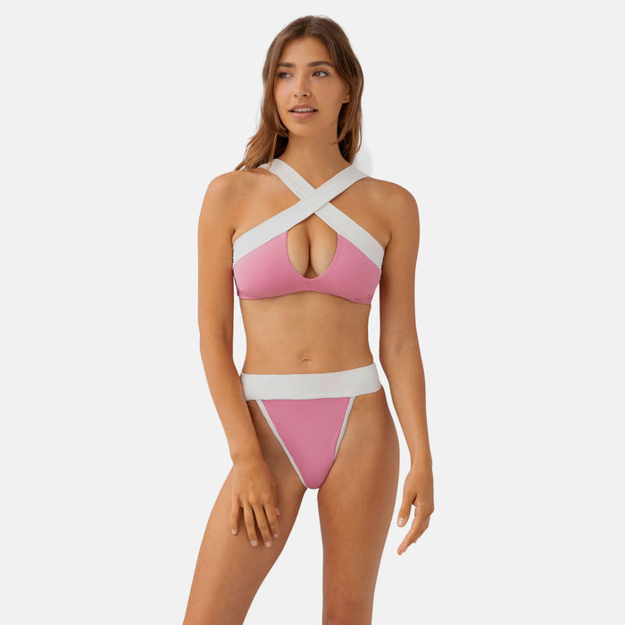 KYA Camilia Reversible Swim Bottom - Azalea/Vanilla - Destination PSP