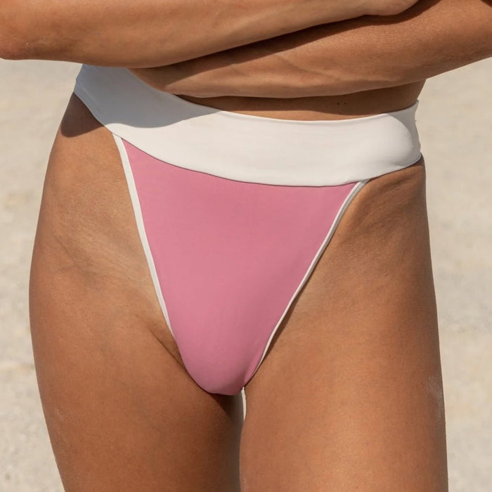 KYA Camilia Reversible Swim Bottom - Azalea/Vanilla - Destination PSP