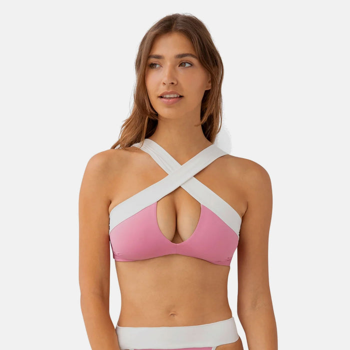 KYA Coco Reversible Swim Top - Azalea/Vanilla - Destination PSP
