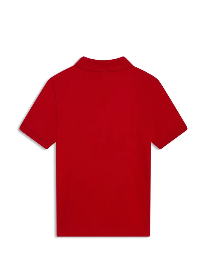 Lacoste cotton polo shirt red