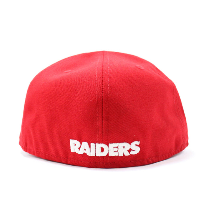 Las Vegas Raiders 60TH Anniversary New Era 59Fifty Fitted Hat (Glow in the Dark Logo Red Pink Under Brim)