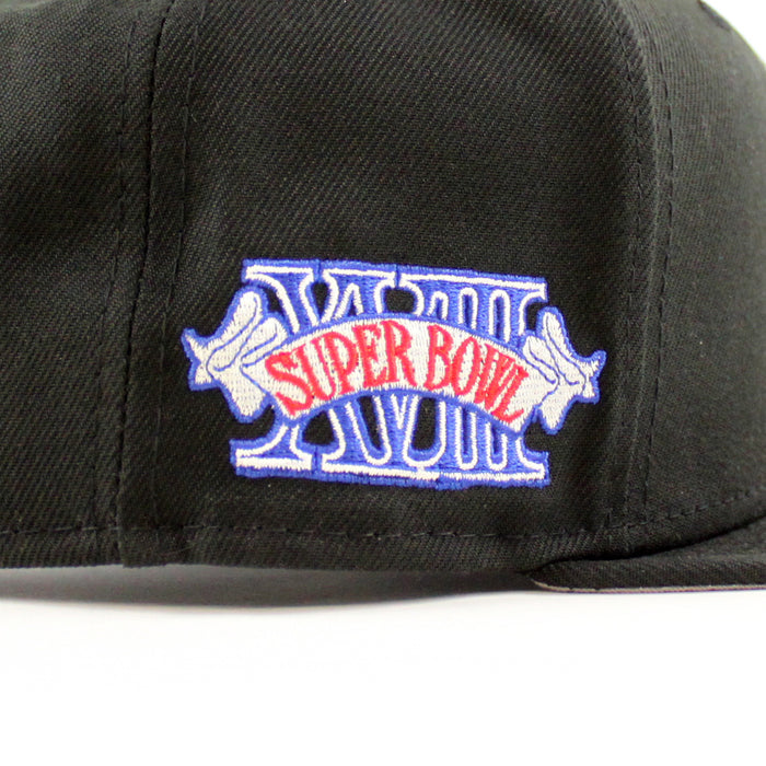 Las Vegas Raiders Super Bowl New Era 9Fifty Snapback Cap (Team Color Gray Under Brim)
