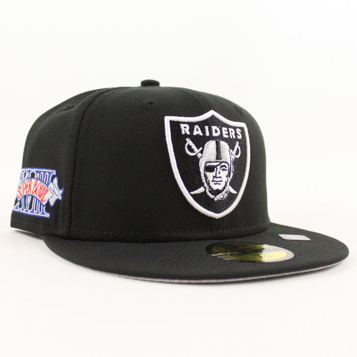 Las Vegas Super Bowl Raiders New Era 59Fifty Fitted hat (Team Color Gray Under Brim)