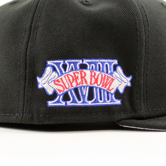 Las Vegas Super Bowl Raiders New Era 59Fifty Fitted hat (Team Color Gray Under Brim)