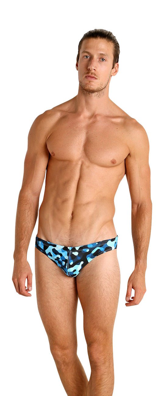 LASC - St. Tropez Low Rise Swim Brief Navy Camo - Destination PSP