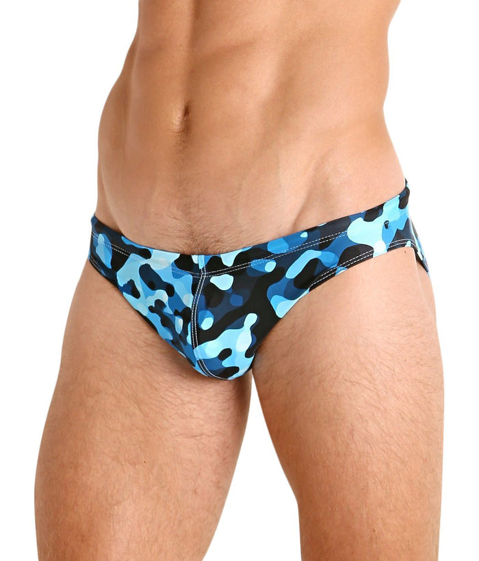 LASC - St. Tropez Low Rise Swim Brief Navy Camo - Destination PSP