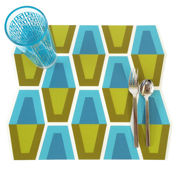 Lava Lamp Placemat - Blue and Green - Destination PSP