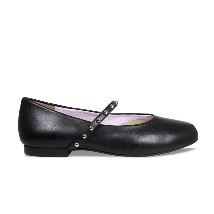 Layton: Black Leather Shoes Sole Bliss