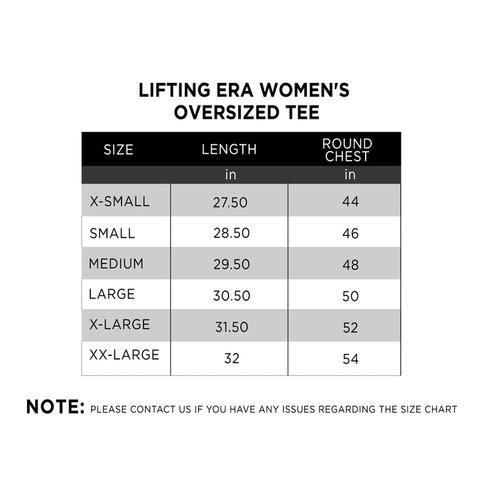 Lifting Era Women's Oversized Tee - IRONGEAR Fitness
