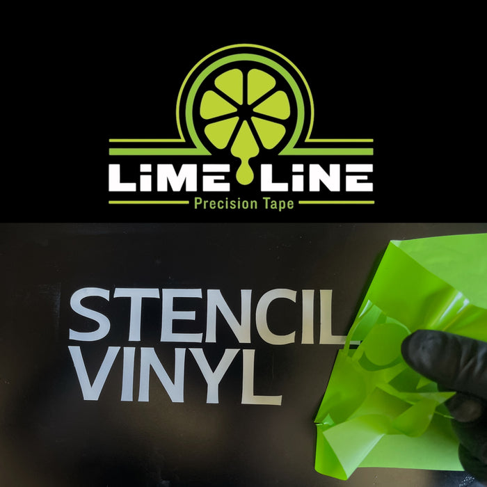 LiME LiNE Removable Vinyl Stencil Masking, No Residue with Anti Bleed Technology