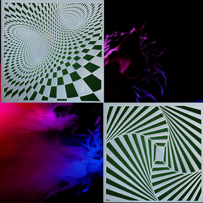 LiME LiNE Reusable Airbrush Stencil Sets for Airbrushing, Custom Paint & Crafting