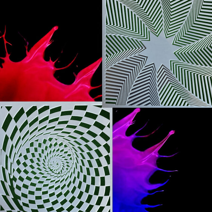 LiME LiNE Reusable Airbrush Stencil Sets for Airbrushing, Custom Paint & Crafting
