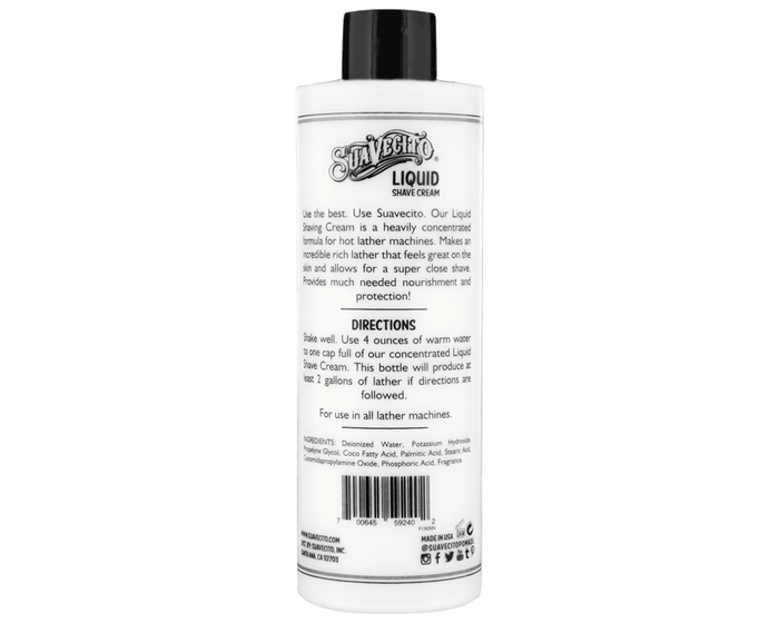 Liquid Shave Cream - Back