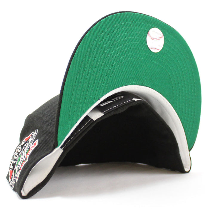 Los Angeles Dodgers 100 Anniversary New Era 59Fifty Fitted Hat (Glow in the Dark Rose Black Green Under Brim)