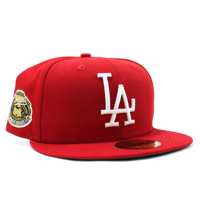 Los Angeles Dodgers 1963 World Series New Era 59Fifty Fitted Hat (Red Green Under Brim)