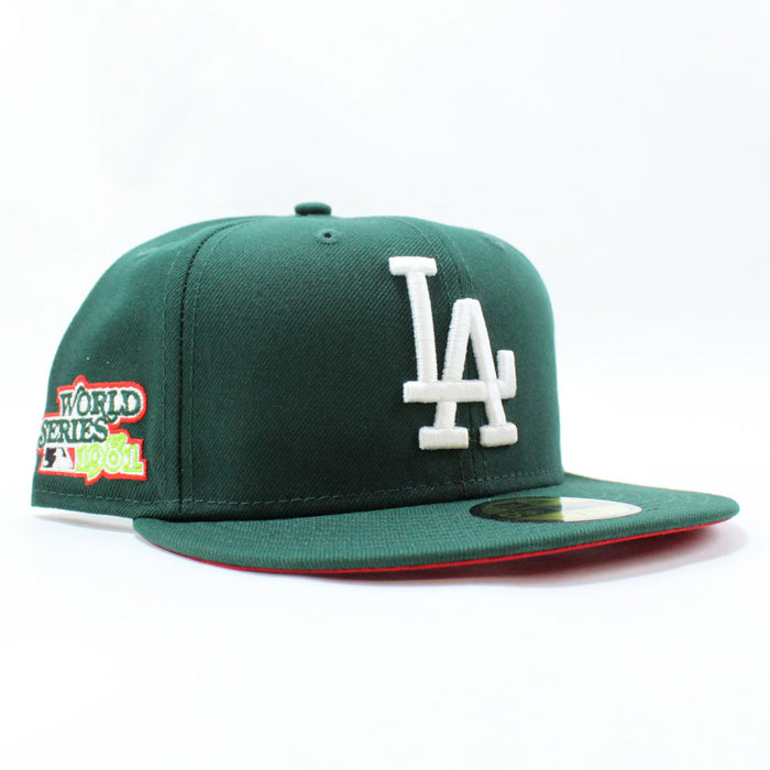 Los Angeles Dodgers 1981 World Series New Era 59Fifty Fitted Hat (Green Red Under Brim)