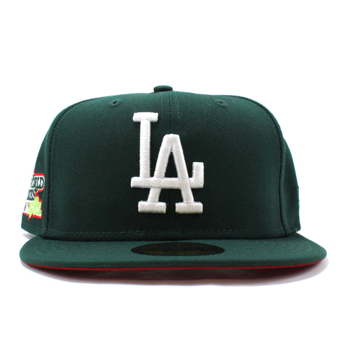 Los Angeles Dodgers 1981 World Series New Era 59Fifty Fitted Hat (Green Red Under Brim)