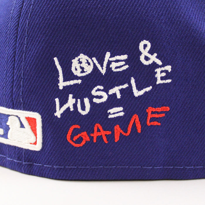 Los Angeles Dodgers TEAM HEART 1988 World Series New Era 59Fifty Fitted Hat (Team Color Gray Under Brim)