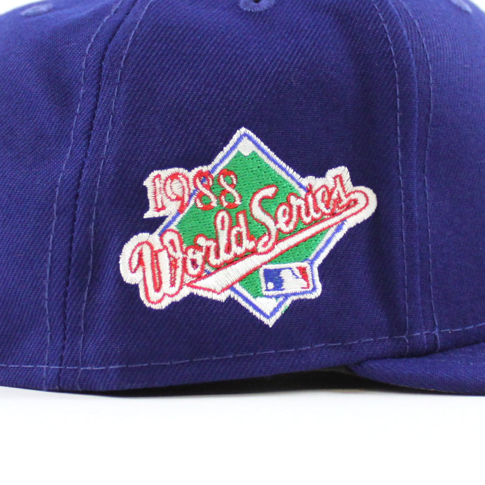 Los Angeles Dodgers TEAM HEART 1988 World Series New Era 59Fifty Fitted Hat (Team Color Gray Under Brim)