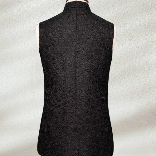 Luxury Black Waistcoat