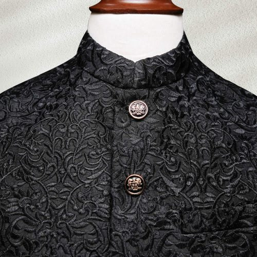 Luxury Black Waistcoat