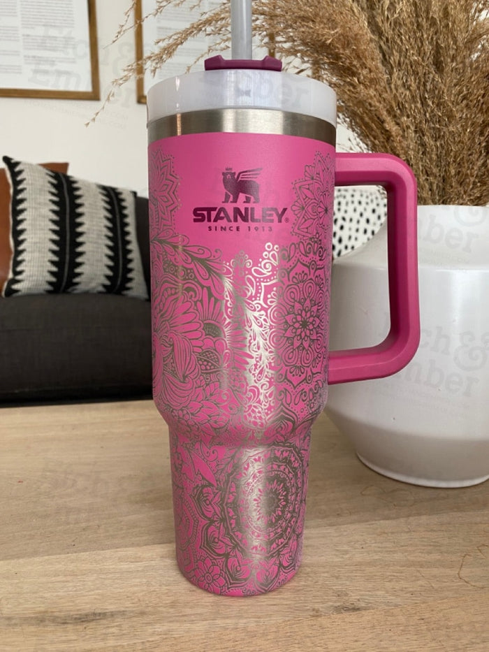 Mandala Custom Stanley Adventure Quencher 40 Oz Tumbler Tumblers