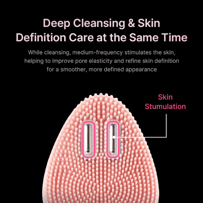 Medicube AGE - R Booster Cleanser Device Pink (Mini Plus + Cleansing Head) جهاز تنظيف البشرة معزز AGE - R من ميديكوب باللون الوردي (ميني بلس + رأس التنظيف) - Princess Cosmetics Qatar