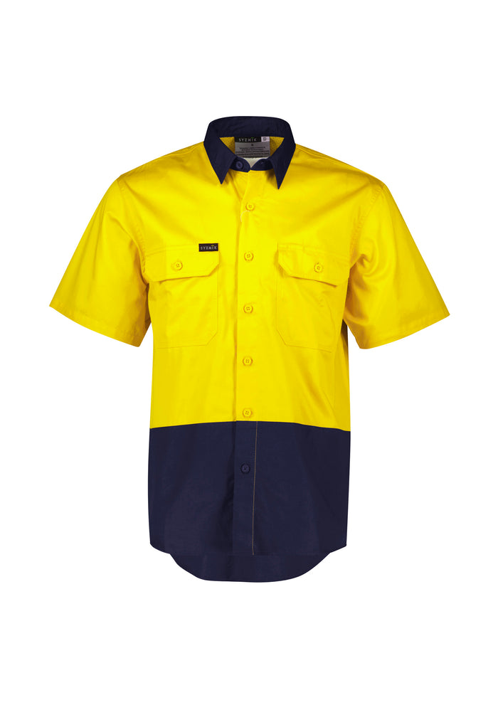 Mens Hi Vis Short Sleeve Shirt | ZW115