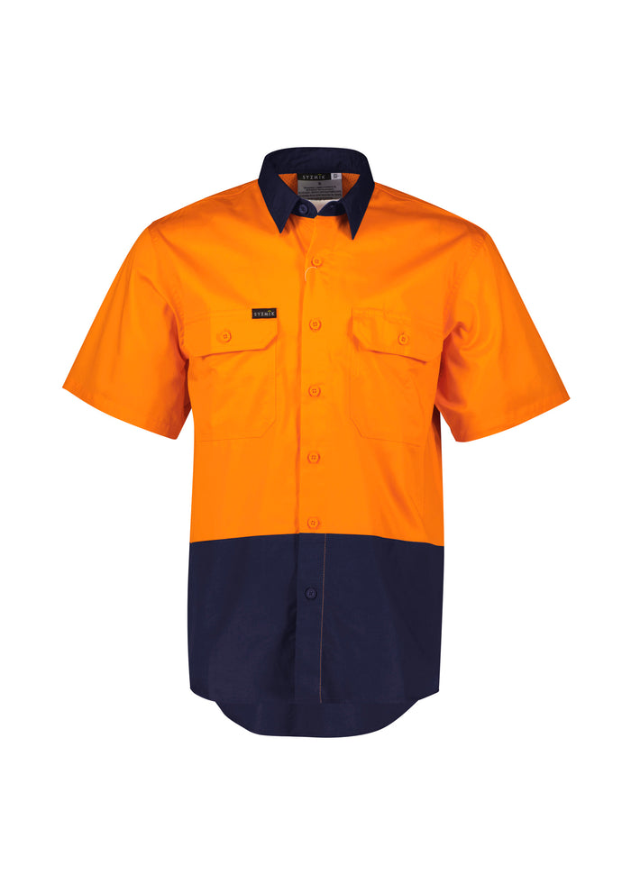 Mens Hi Vis Short Sleeve Shirt | ZW115