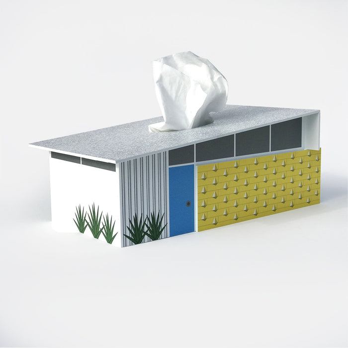 Midcentury Tissue Box Cover - Wedge House - Destination PSP