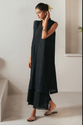 MIDNIGHT GLAM-3PC CHIKANKARI SUIT