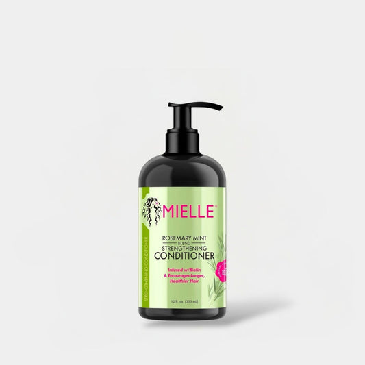 Mielle Organics Rosemary Mint Blend Strengthening Conditioner 355ml بلسم تقوية الشعر بمزيج إكليل الجبل والنعناع من ميلي أورجانيكس - Princess Cosmetics Qatar