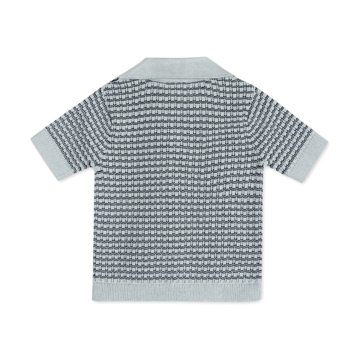 Miles Wave Textured Baby Shirt Back (Organic Cotton)