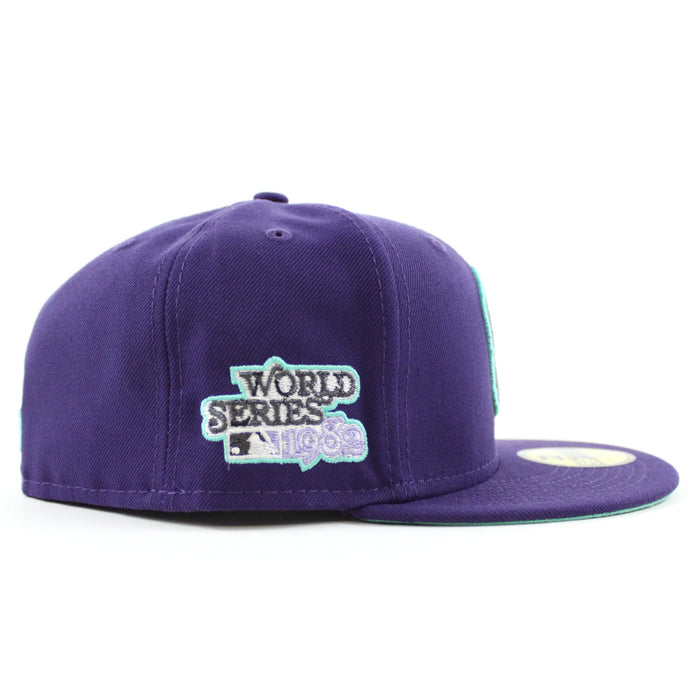 Milwaukee Brewers 1982 World Series New Era 59Fifty Fitted Hat (GITD Purple Mint Under Brim)