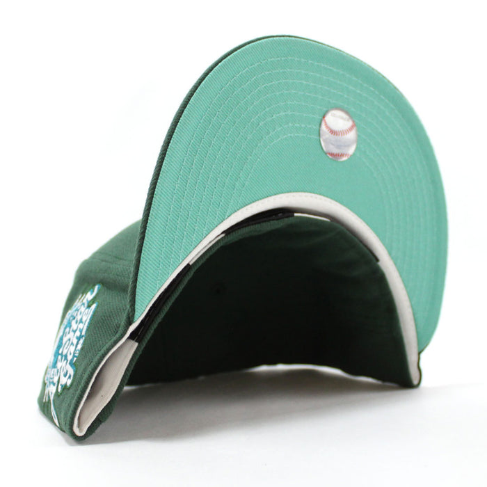 Milwaukee Brewers 2002 All-Star Game New Era 59Fifty Fitted Hat (Glow in the Dark Green Mint Under Brim)