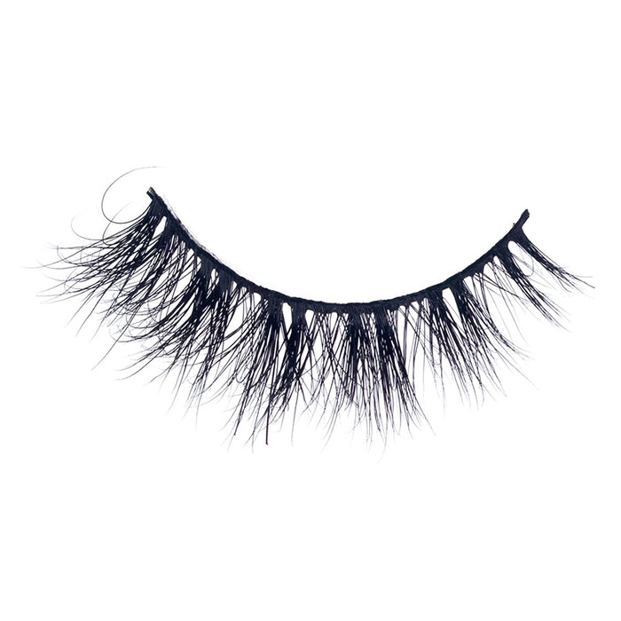 EBIN 3D mink lashes for dramatic look single wispy black eyelash strip for bold evening makeup