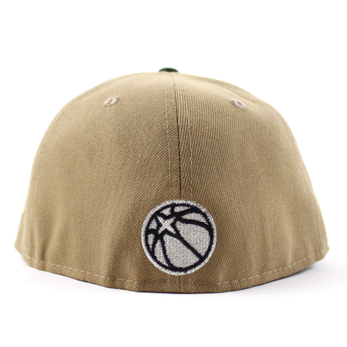 Minnesota Timberwolves NBA New Era 59Fifty Fitted Hat (Khaki Green Gray Under Brim)