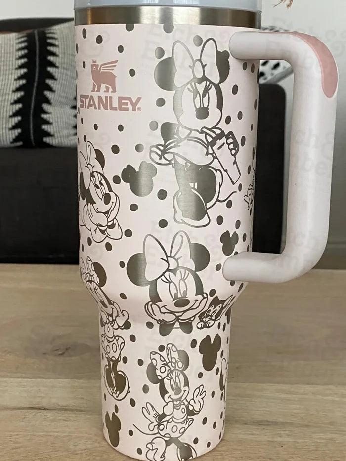 Minnie Themed Stanley 40Oz Engraved Tumbler