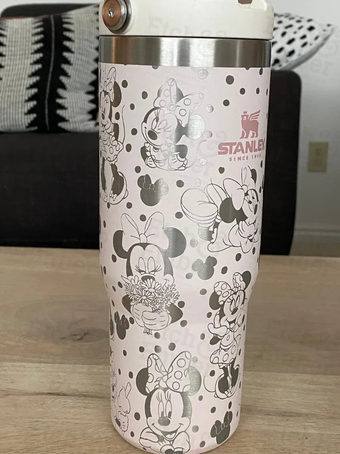 Minnie Themed Stanley 40Oz Engraved Tumbler
