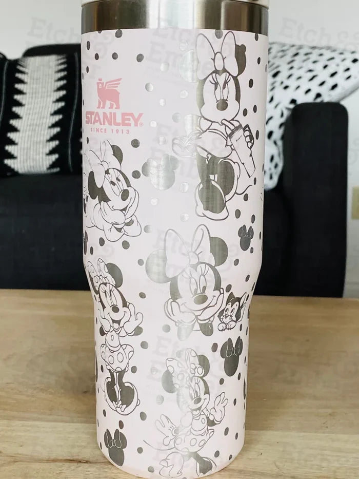 Minnie Themed Stanley 40Oz Engraved Tumbler