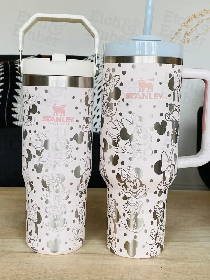 Minnie Themed Stanley Ice Flow 30Oz Engraved Tumbler